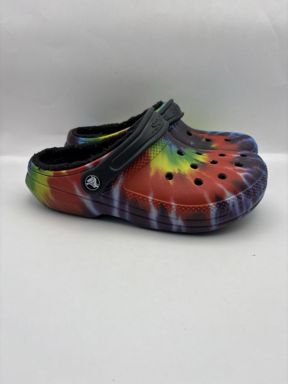 Crocs Tie Dye Fuzzy Clogs Women Size 6